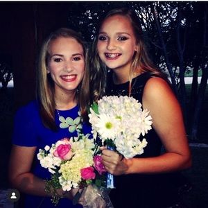 Delia’s Blue satin dress